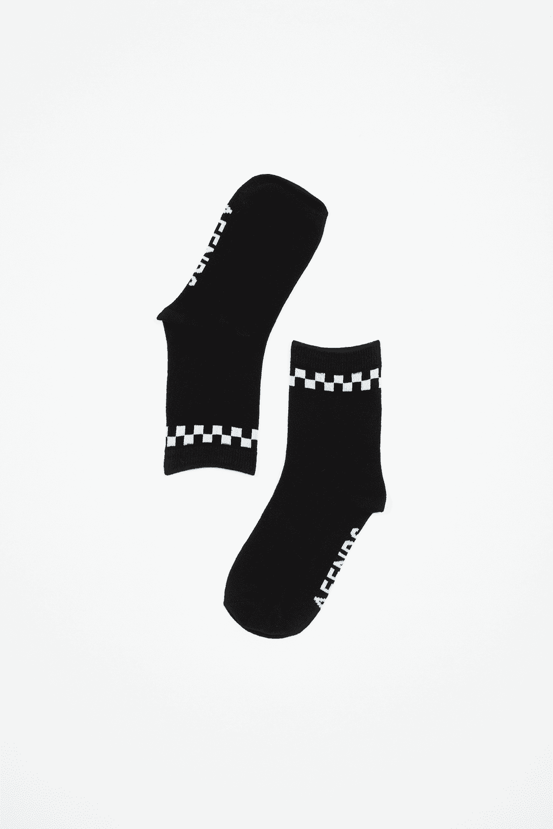 AFENDS Blair Socks Two Pack - Black / White