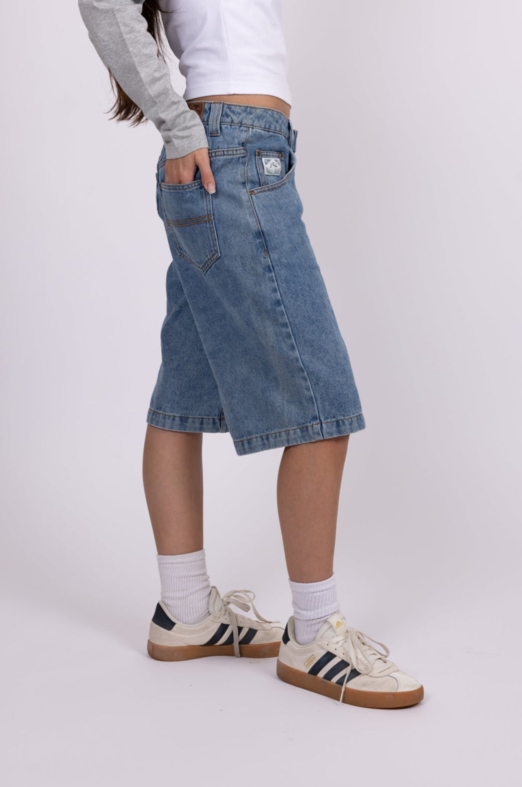 Rusty Pacific low rise denim short