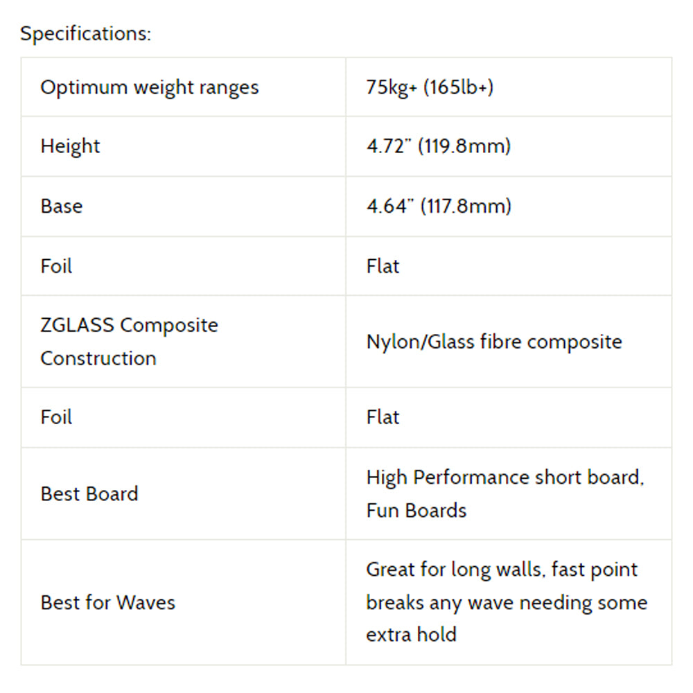 3D Fins - All Rounder Thruster - Large - Zombie Zone (FCS1/Futures)