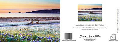 UK VAT Dan Santillo greeting card -Blue Pool