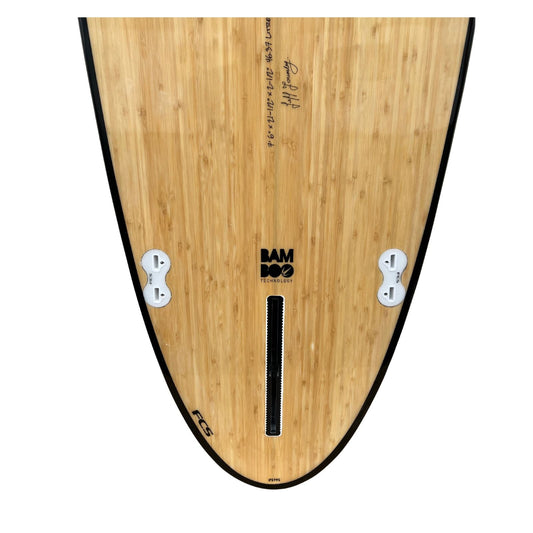 7'6" Bamboo Round Tail Mini Mal Surfboard