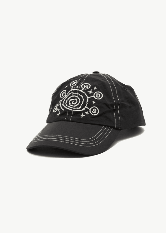 AFENDS Cosmic Con Six Panel Cap - Black