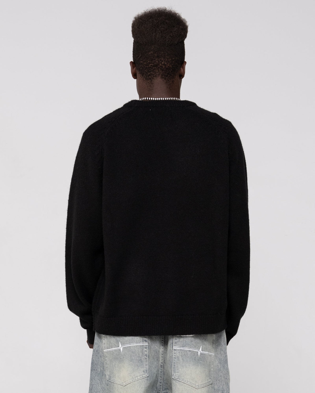 Rusty Lazy Mohair Knitted Crew