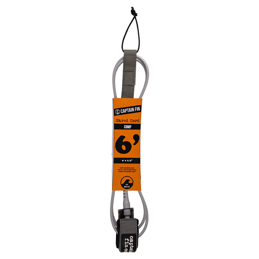 Captain Fin Co - Shred Cord - 6' Comp - Grey