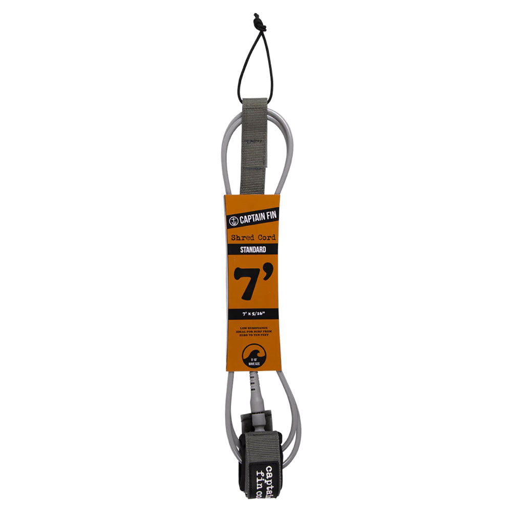 Captain Fin Co - Shred Cord - 7' Standard - Grey