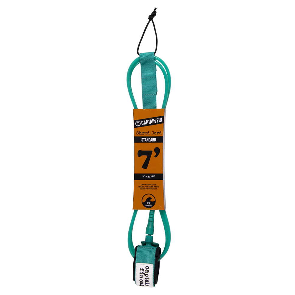 Captain Fin Co - Shred Cord - 7' Standard - Teal