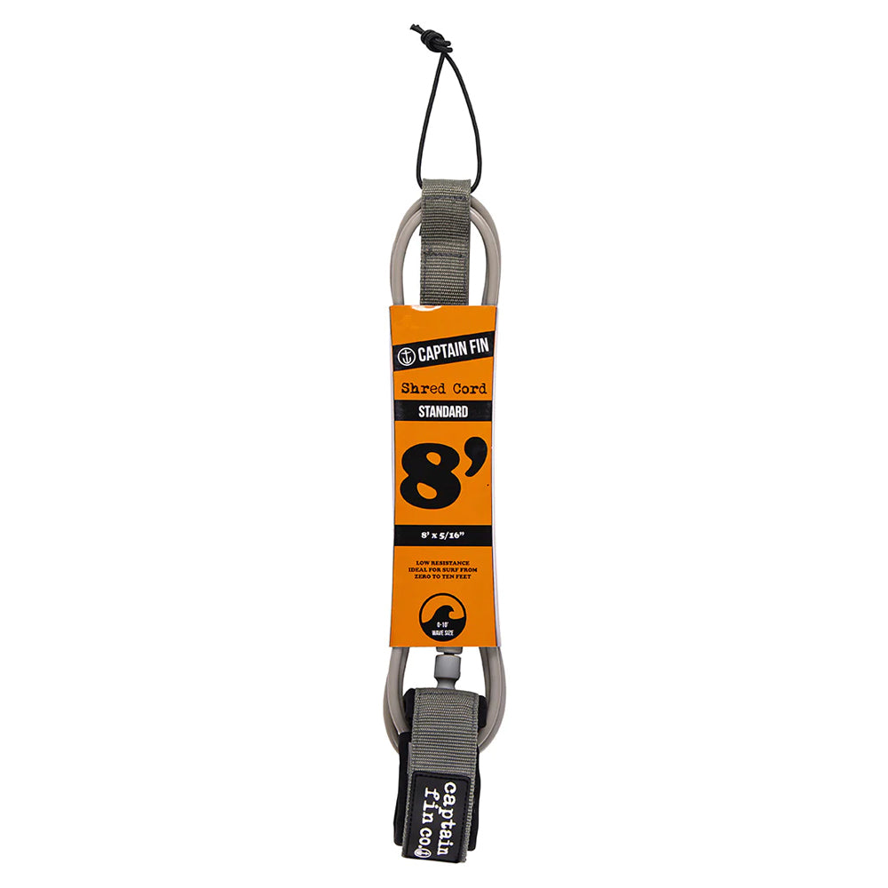 Captain Fin Co - Shred Cord - 8' Standard - Grey