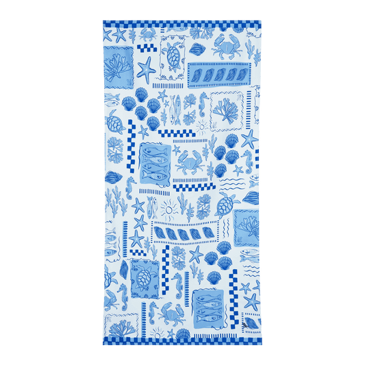 XL Grecian Shores Beach Towel for Your Beach Adventures