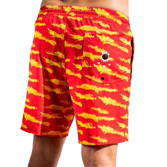 DaFin - Volley Shorts - Camo Red