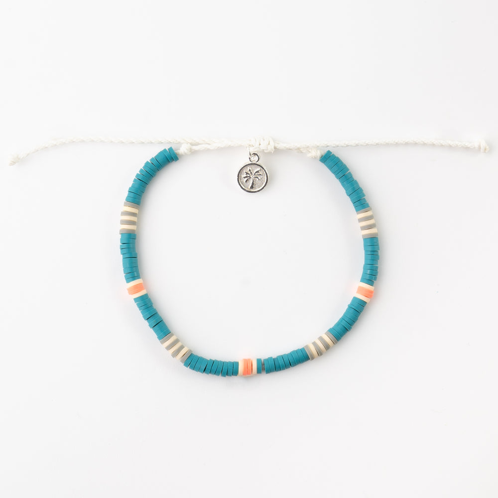 Pineapple Island Bracelet FIM-012 with colorful beads and charm.