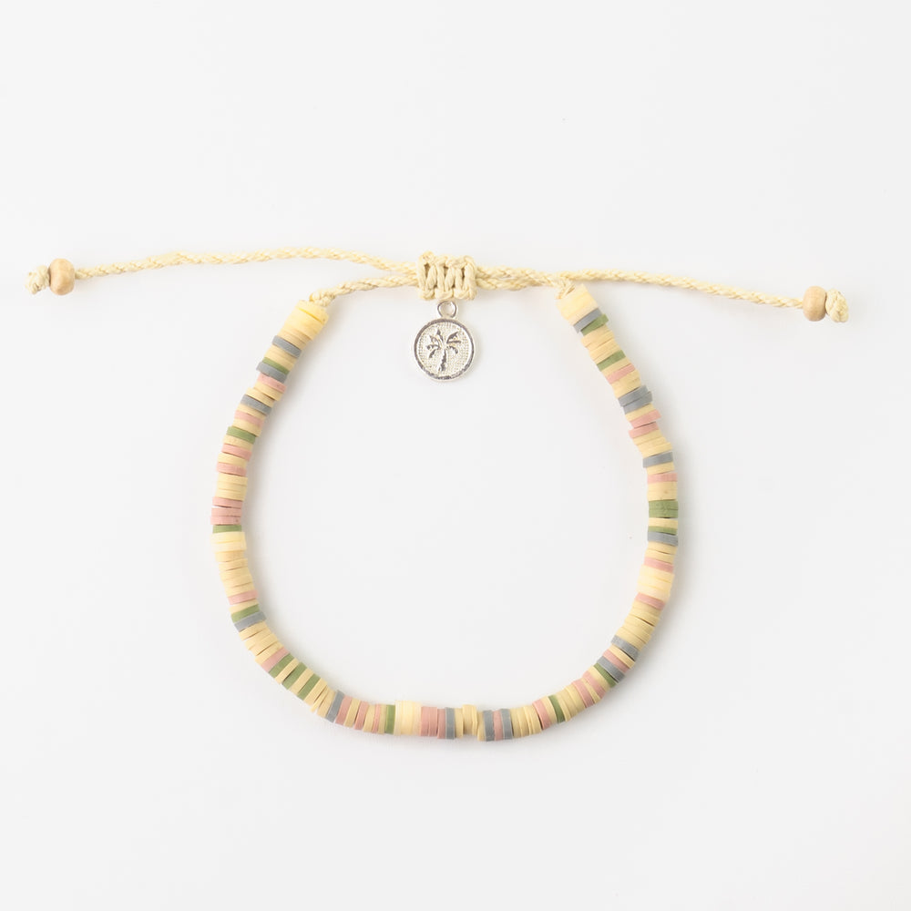 Pineapple Island Anklet FIA-029 with colorful beads and charm.