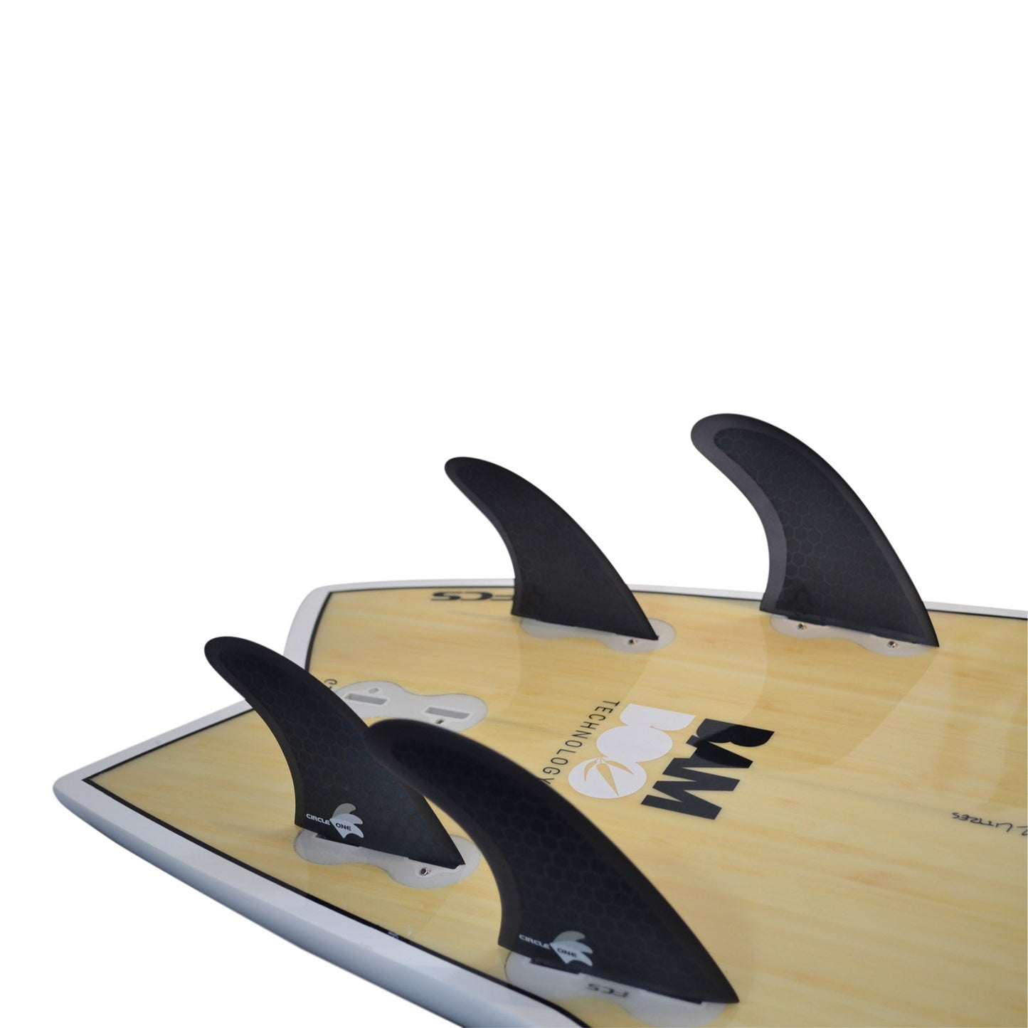 FCS Compatible Quad Surfboard Fins Set Honeycomb