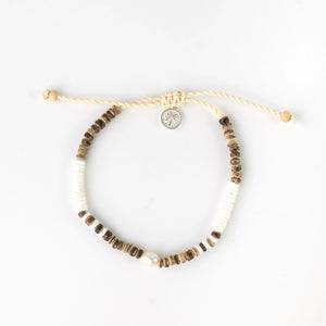 Pineapple Island Kauai Puka Shell & Pearl Bracelet