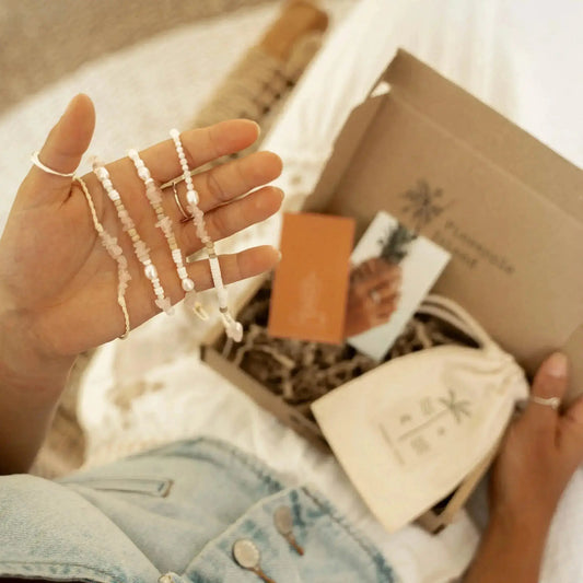 Love is Here Letterbox Gift Set - Rose Quartz
