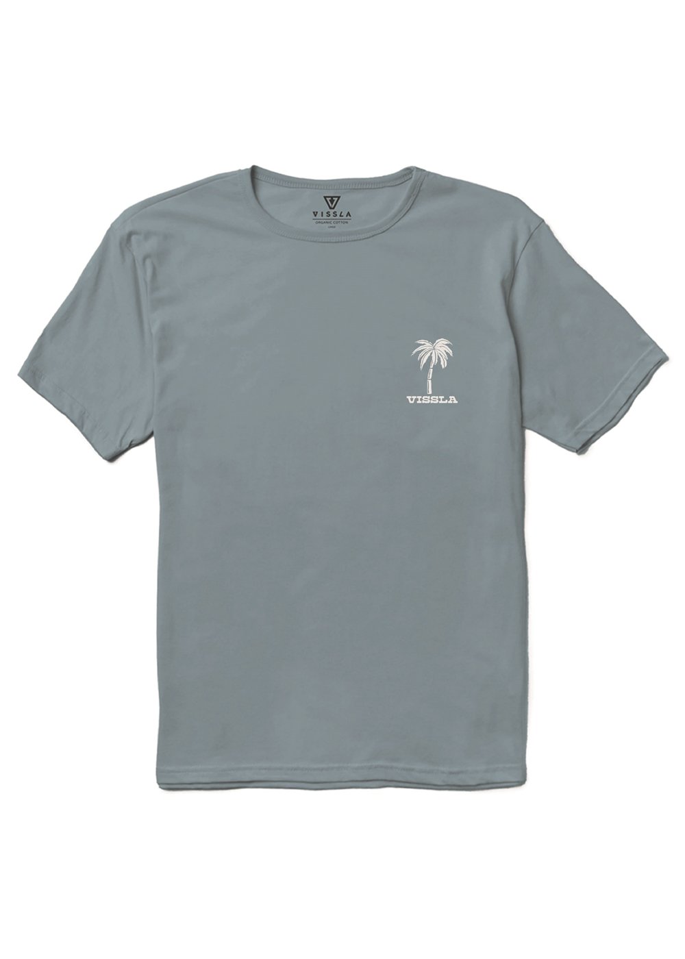 Vissla Creatures Organic Tee in Blue Haze, view 2