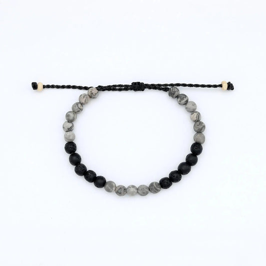 Sekumpul Natural Stone Beaded Mens Bracelet