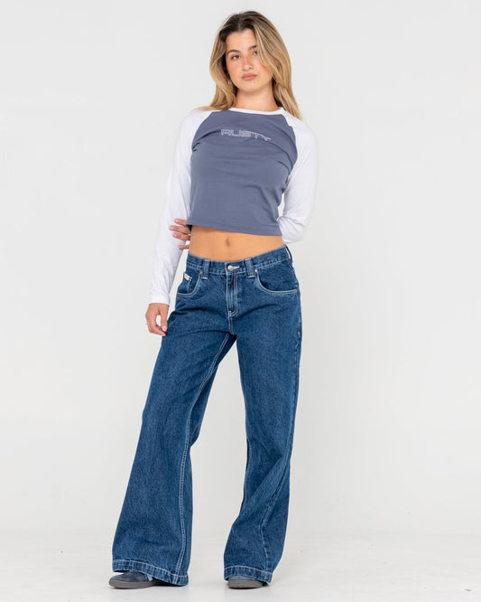 RustyTekky Long Sleeve Raglan Skimmer Tee