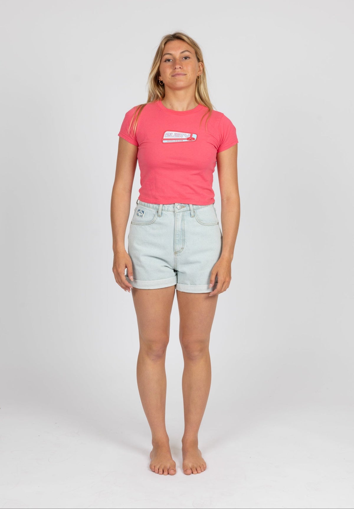 Rusty Hermosa high rise denim short