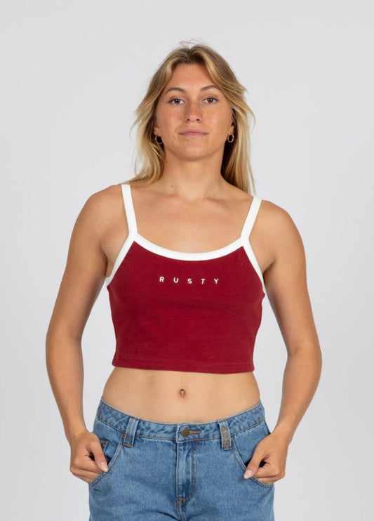 Rusty Lucy baby tank - morello