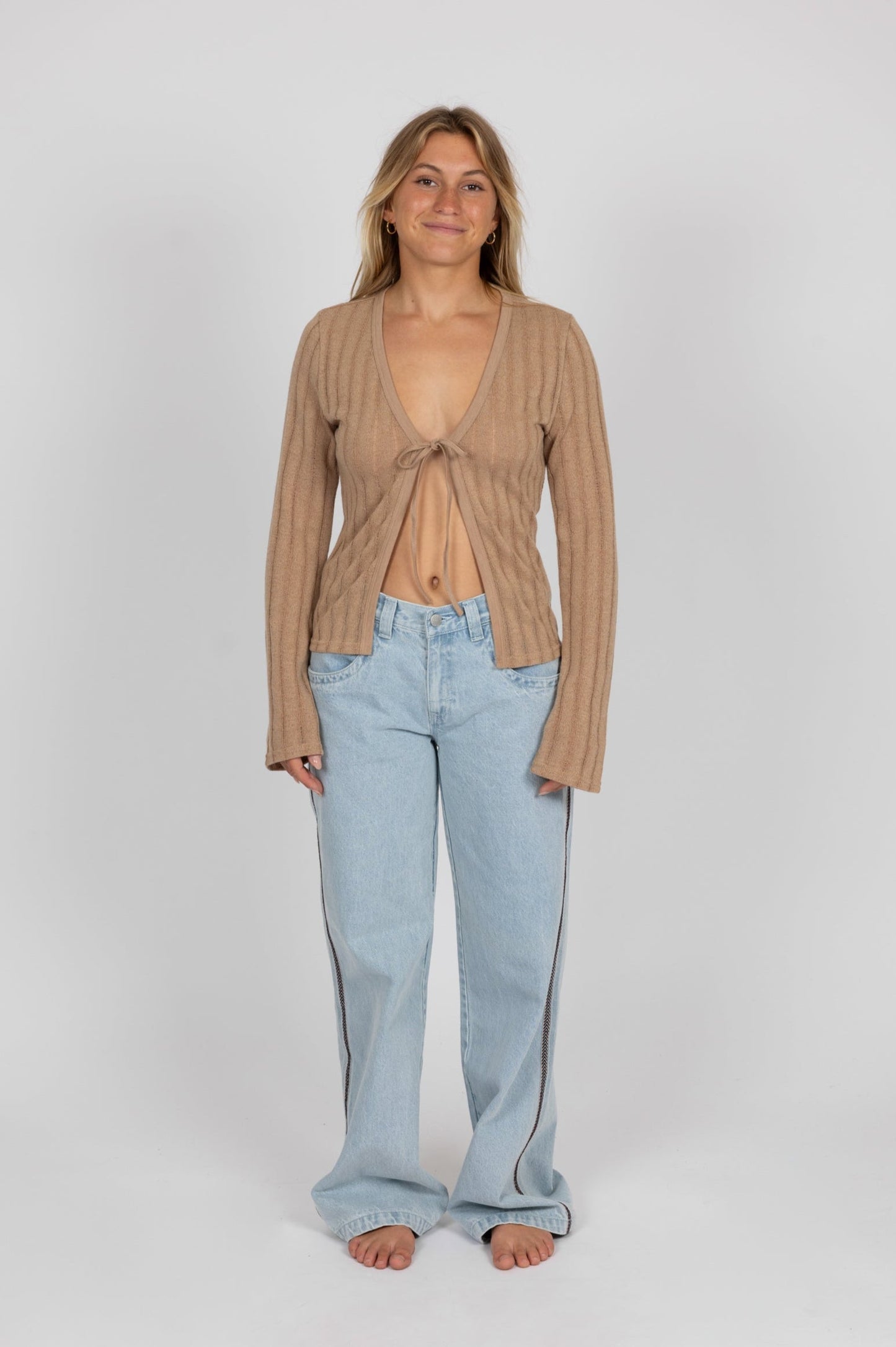 Rusty Oceanside knit top - camel