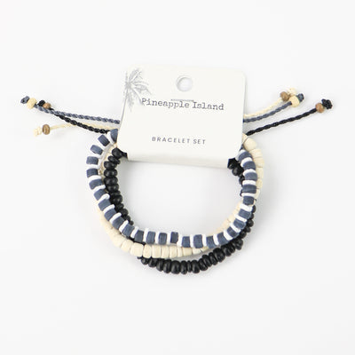 Pineapple Island Limited Edition Ala Moana Beaded Bracelet Set