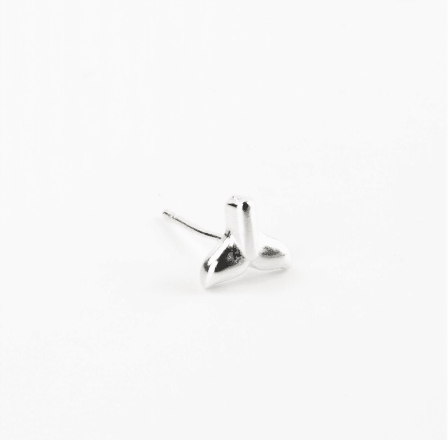 Pineapple Island whale tail stud earings