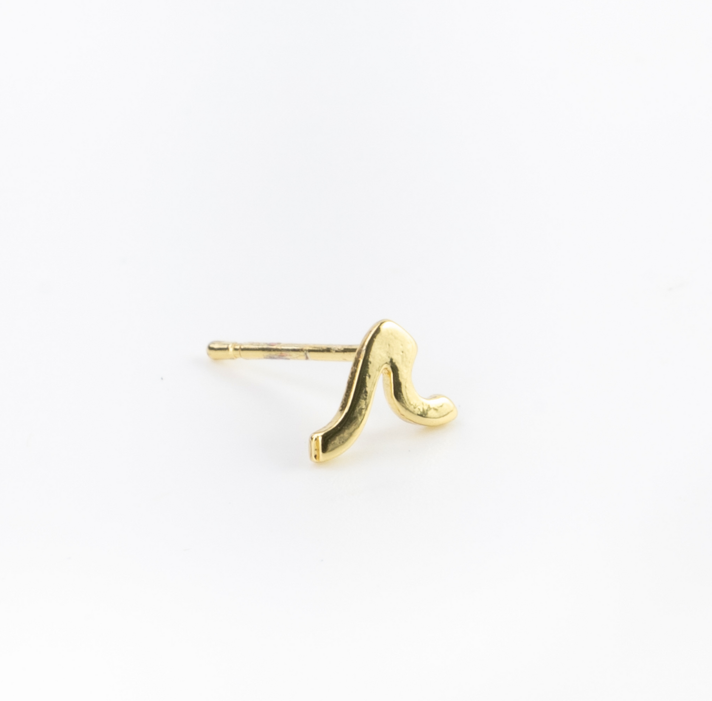Pineapple Island gold wave stud earrings