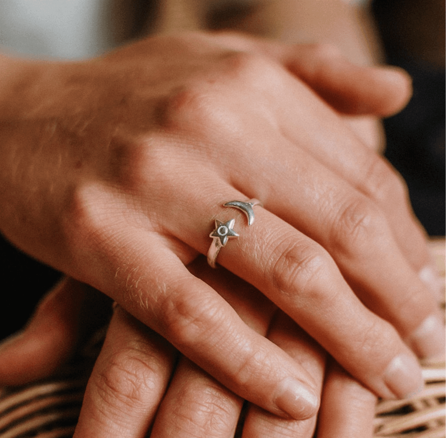 Pineapple Island Moon & Stars Ring