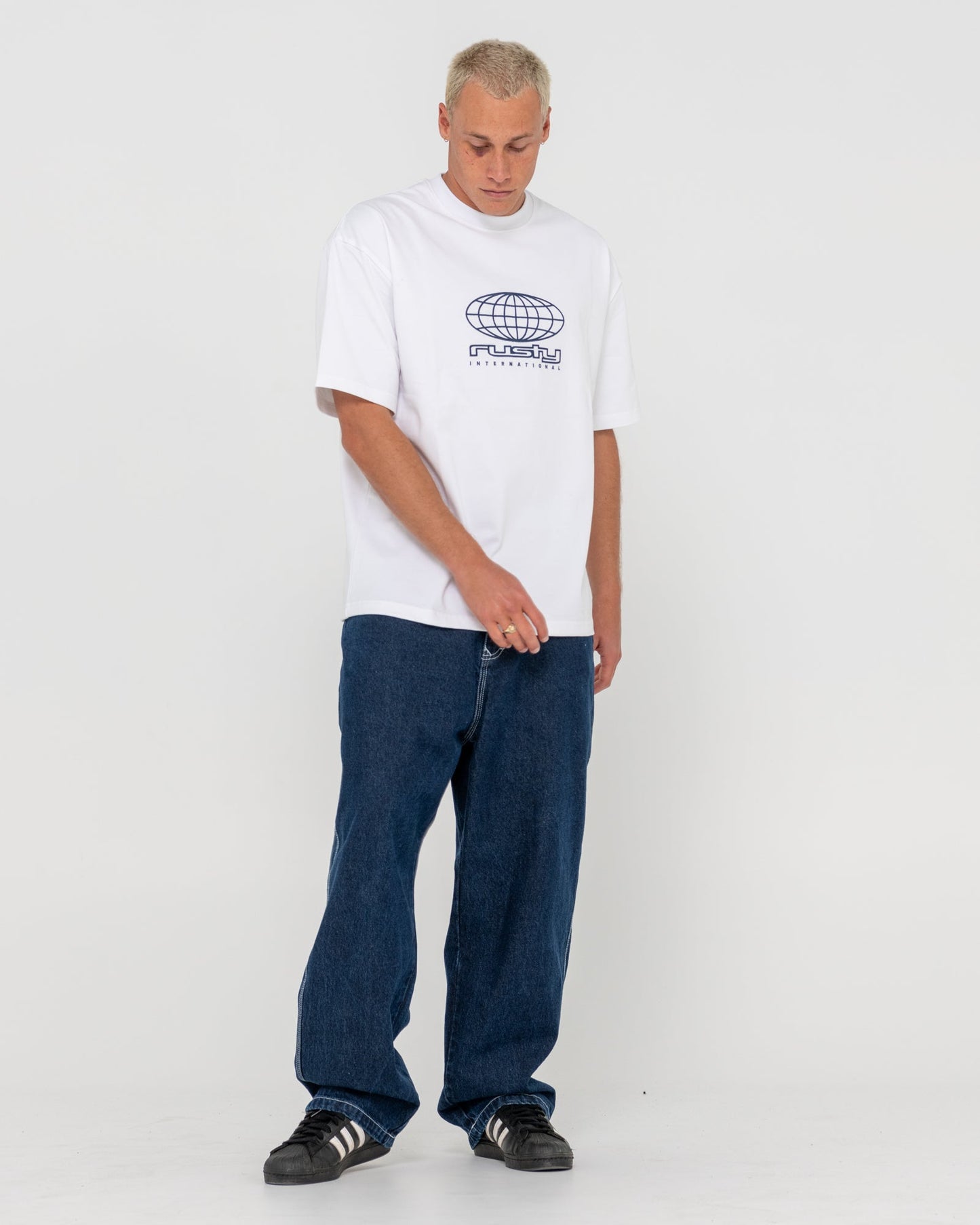 Rusty internazionale short sleeve heavy tee - white