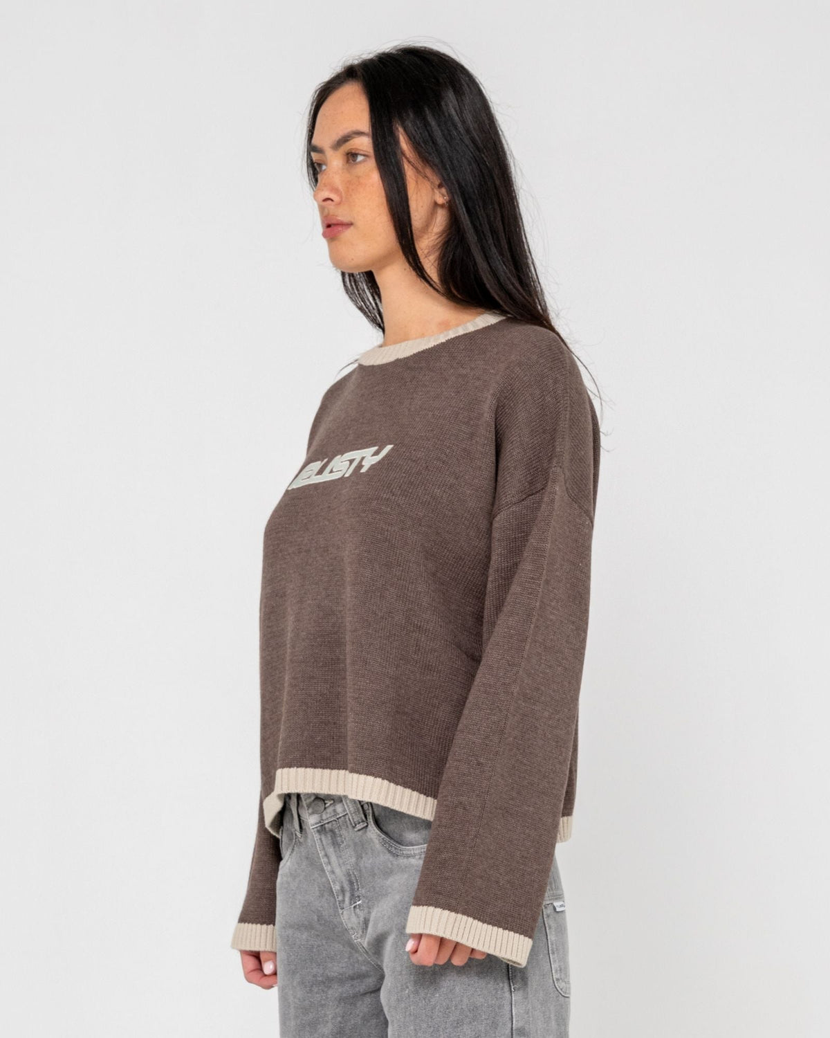 Rusty Rider Relaxed Crew Neck Knit