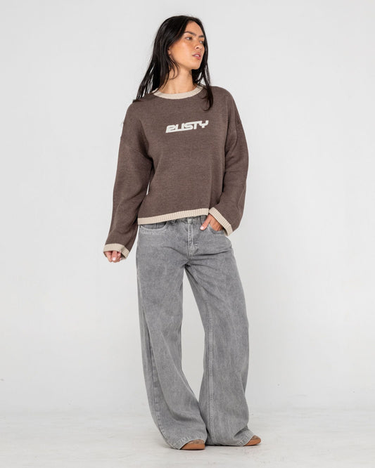 Rusty Rider Relaxed Crew Neck Knit