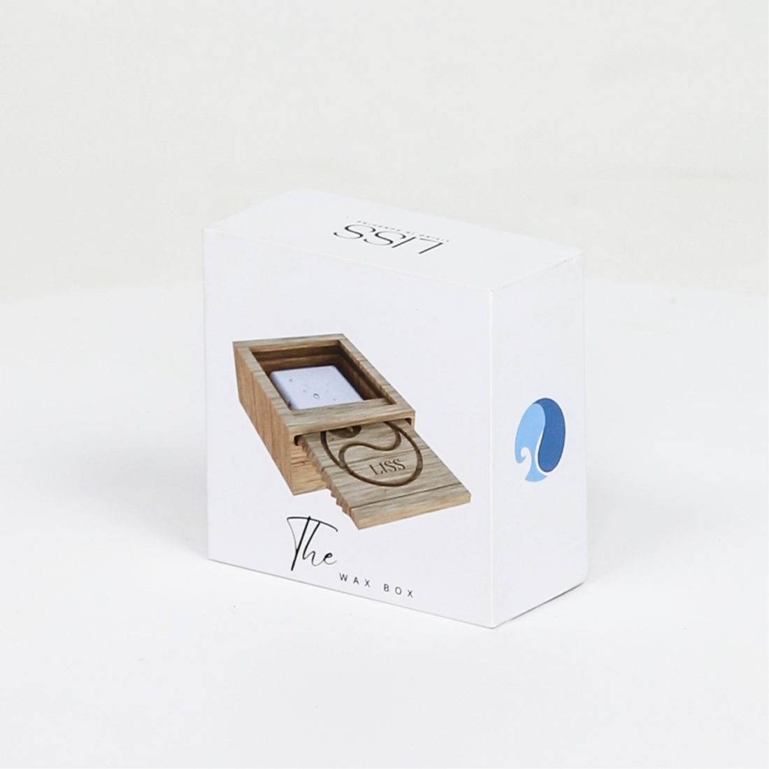 Eco-friendly surf wax storage box with insulated wooden design