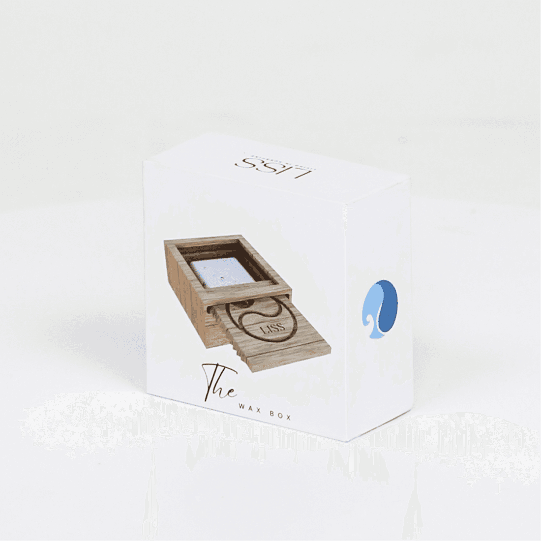 Eco-friendly surf wax storage box with insulated wooden design
