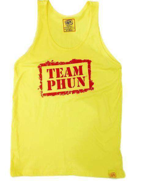 team phun stencil tank top