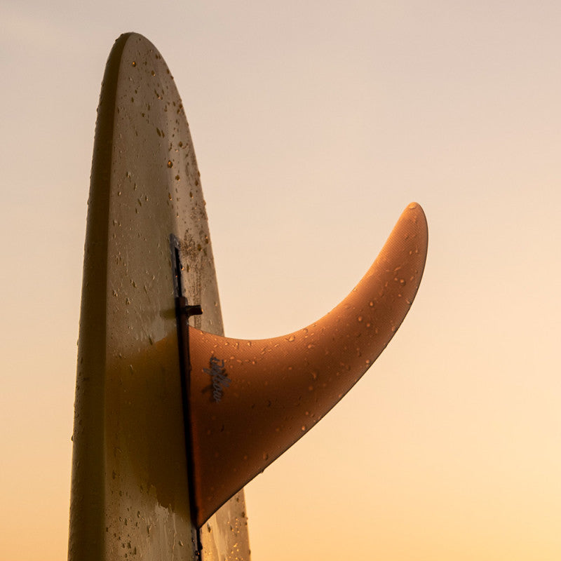 Deflow Cream longboard fin - grey