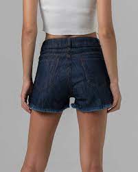Lightning bolt DENIM SHORTS HIGH WAIST