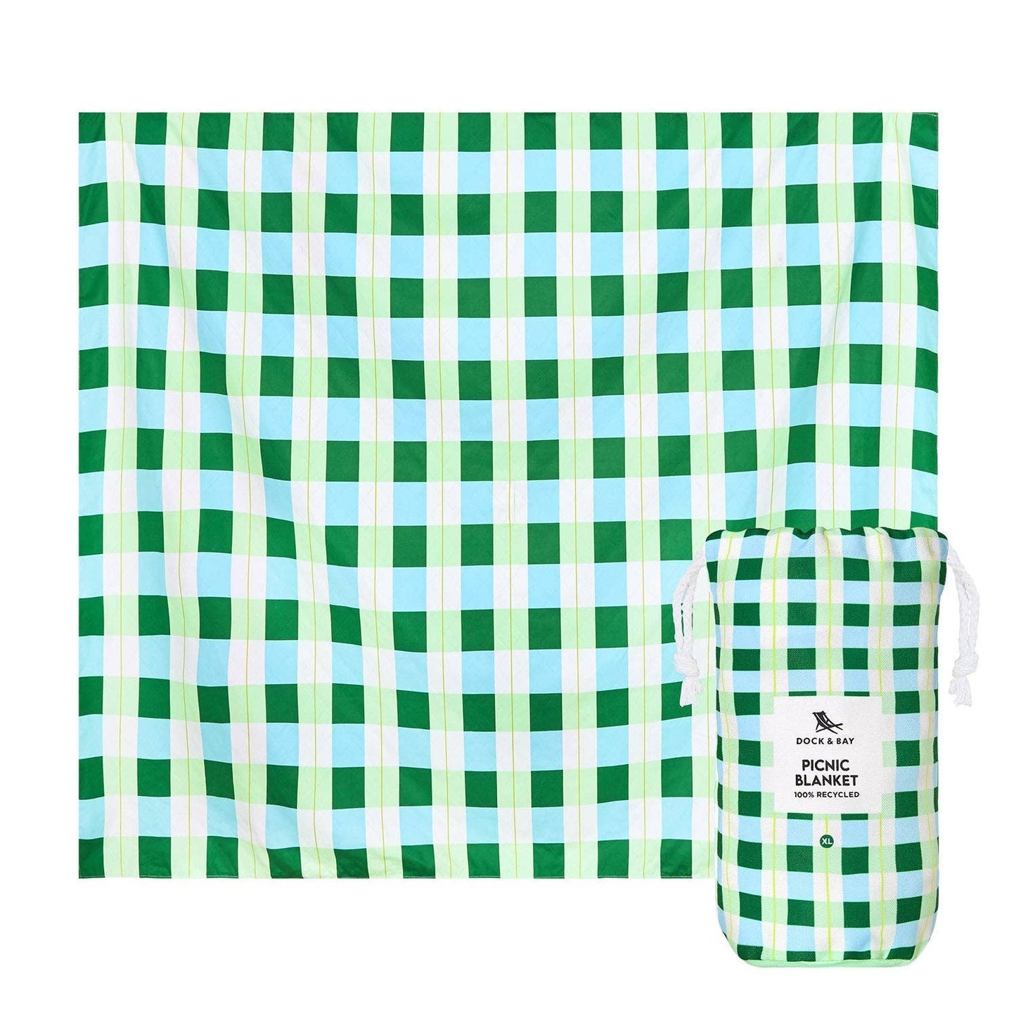 Dock & Bay Recycled Picnic Blanket - 170x170cm Size