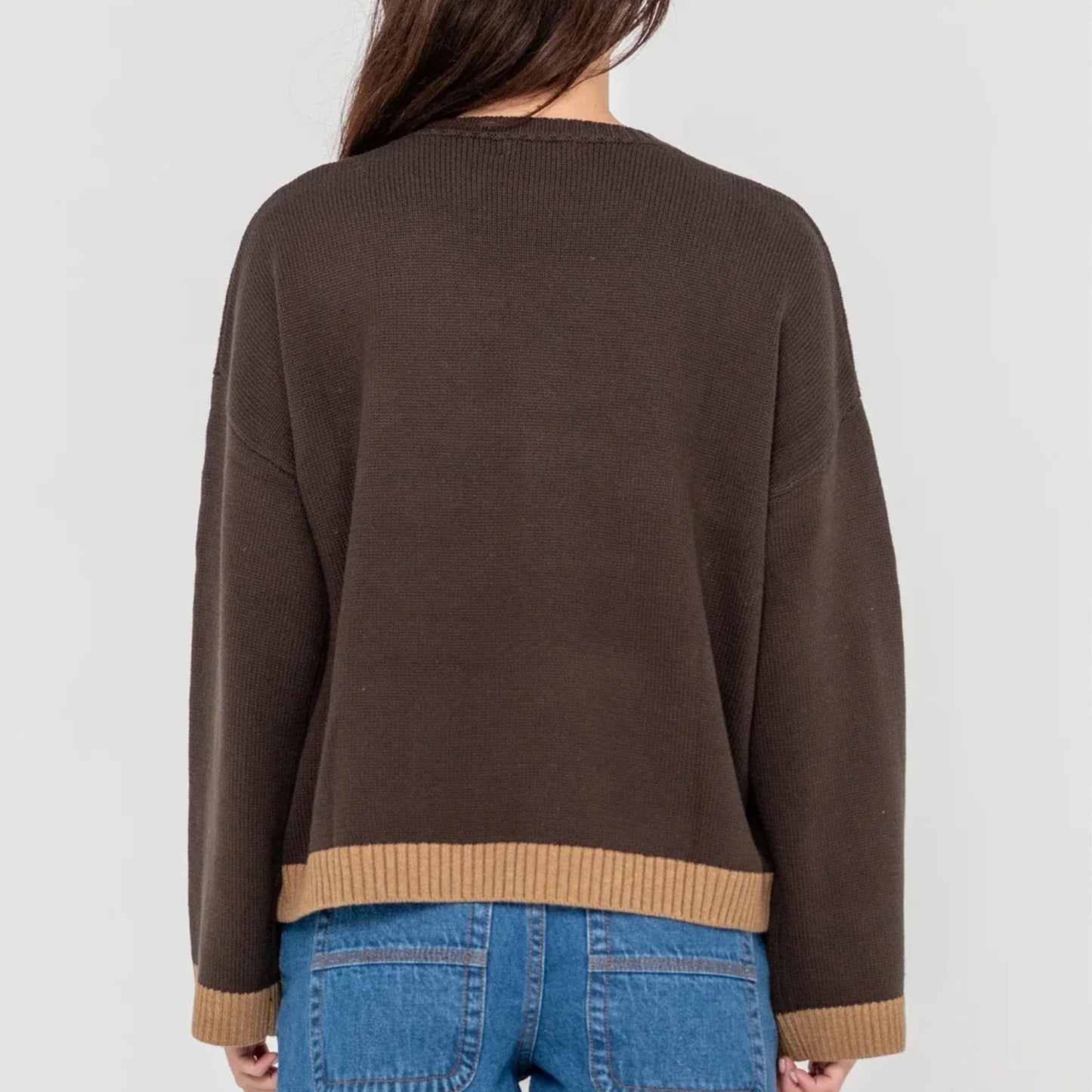 Rusty Rider Relaxed Crew Neck Knit
