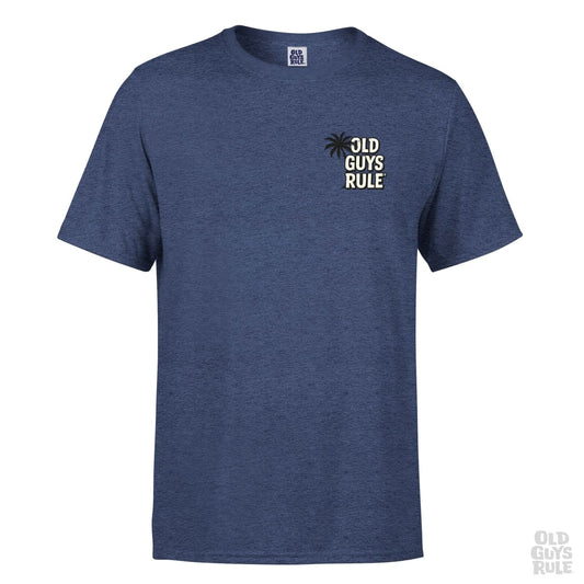 'Stacked and Stoked' T-Shirt - Heather Navy