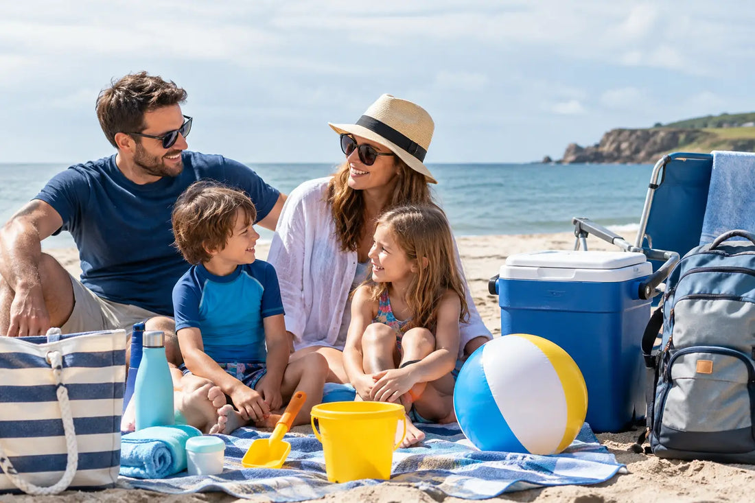 A Family Beach Day Gear Example for UK Trips