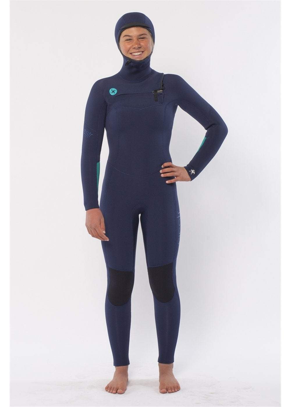 Sisstr My seas 5/4 Hooded Chest Zip Wetsuit - stb