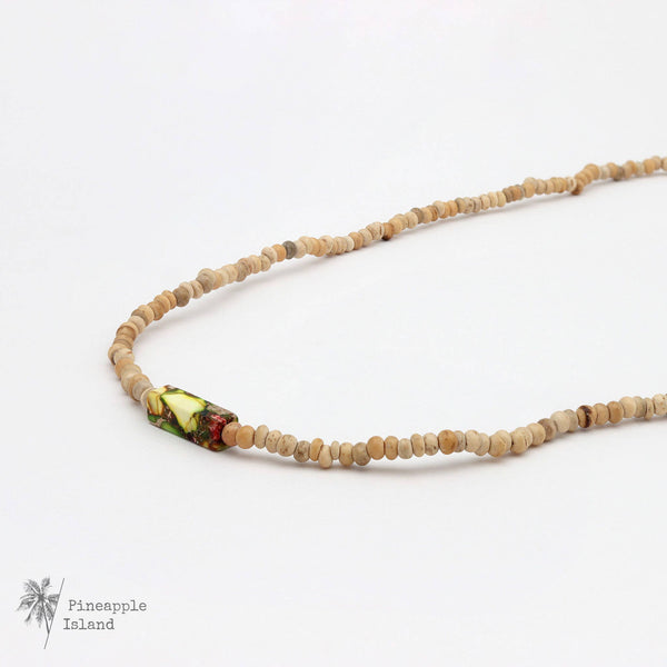 Pineapple island Hapuna Beach Beaded Surfer Necklace