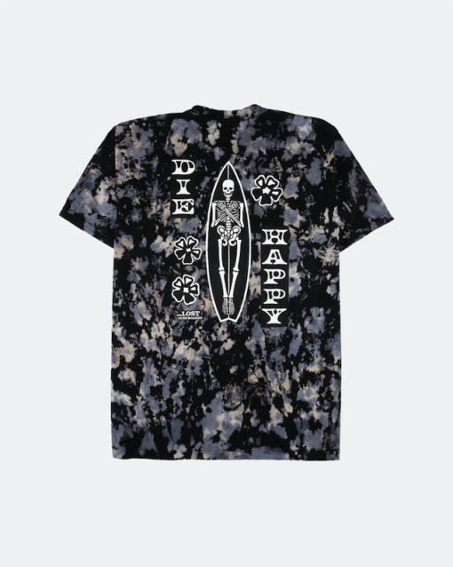 Lost Clasher Wash Tee Denim Blue Tie Dye