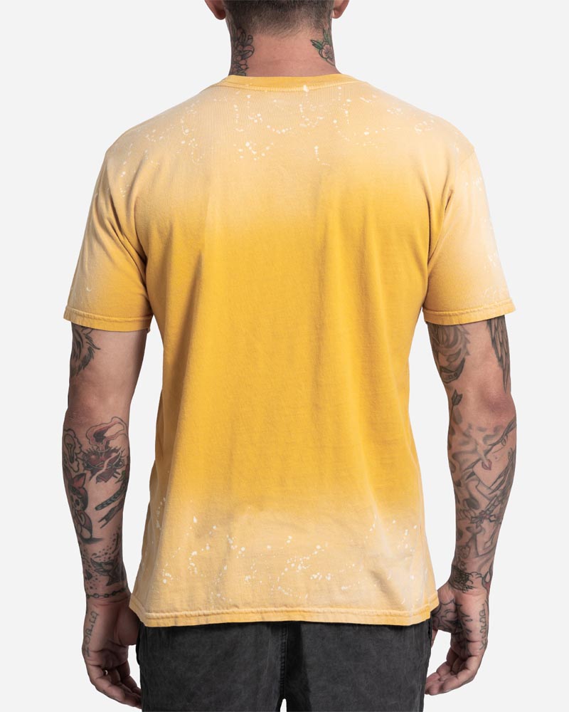 Lost Fader Wash Tee Gold Spray