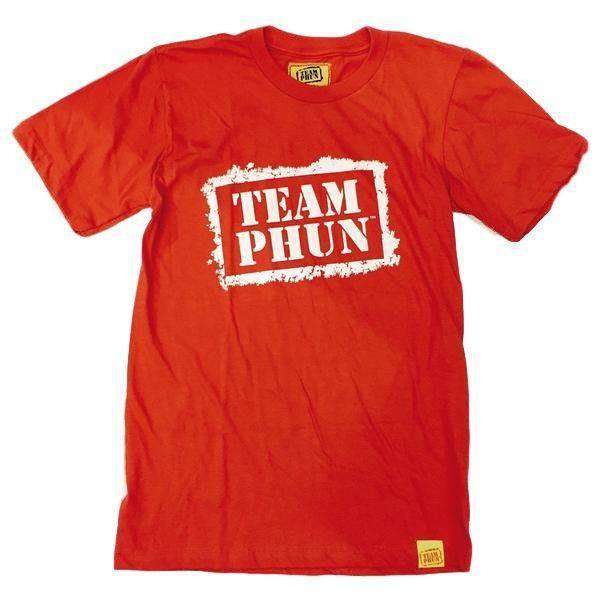 team phun stencil logo tee shirt - black