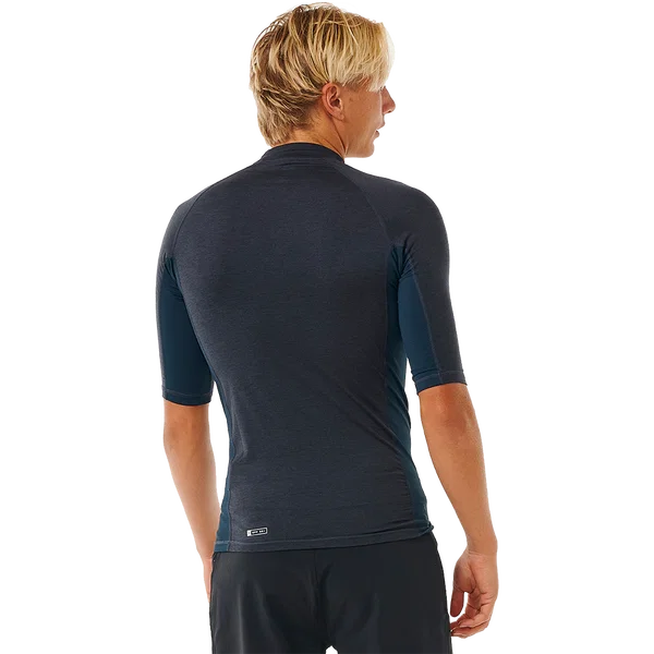 Rip Curl Mens Dawn Patrol UPF 50 Perf Short Sleeve Rash Vest