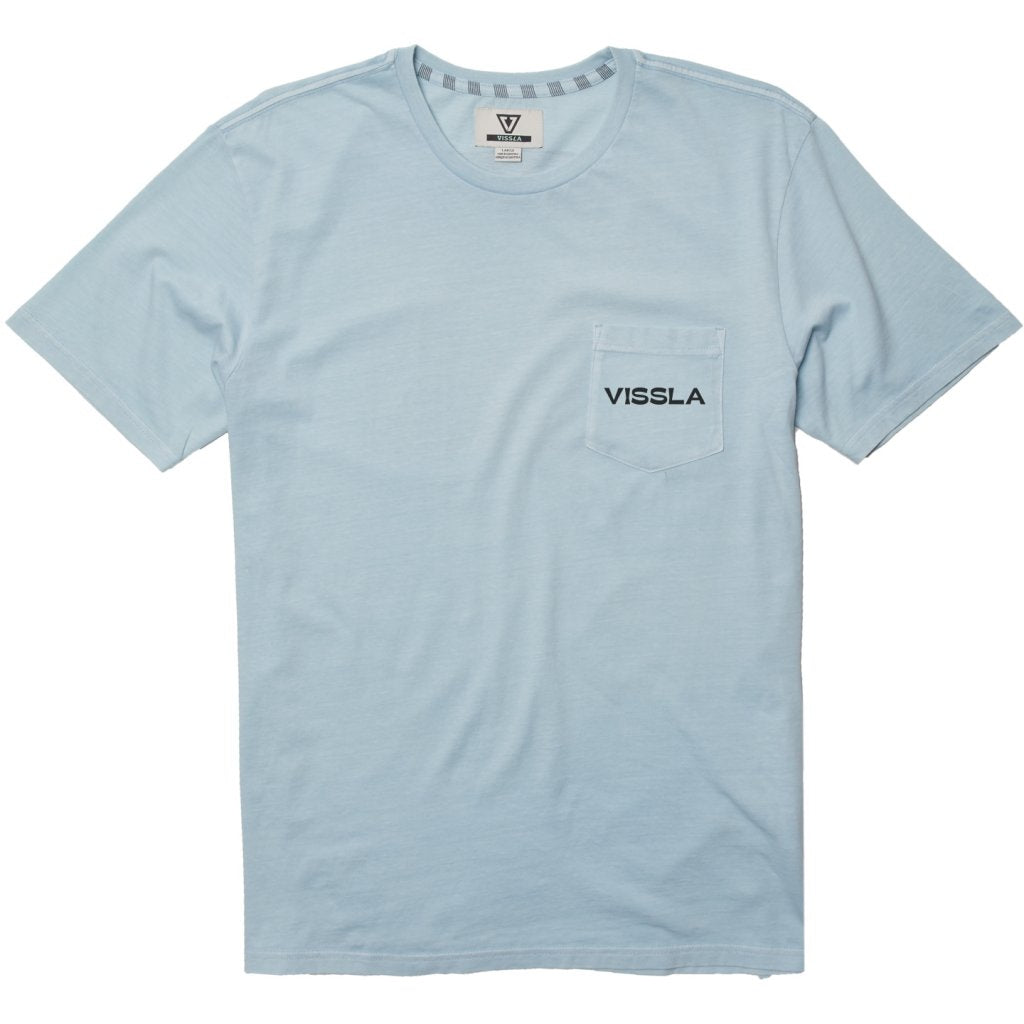 Vissla Wave Pool Warriors Pocket Tee - Ice Blue