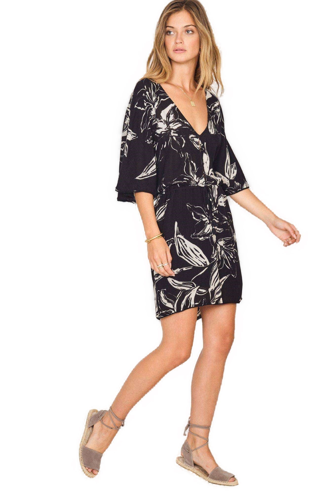 Amuse Society Cross my heart dress - casa blanca