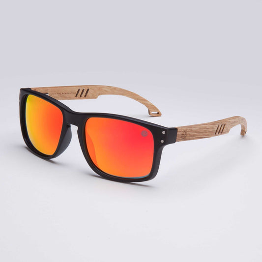 Bells Beach – Mens Polarised Sunglasses with Real Wood Arms