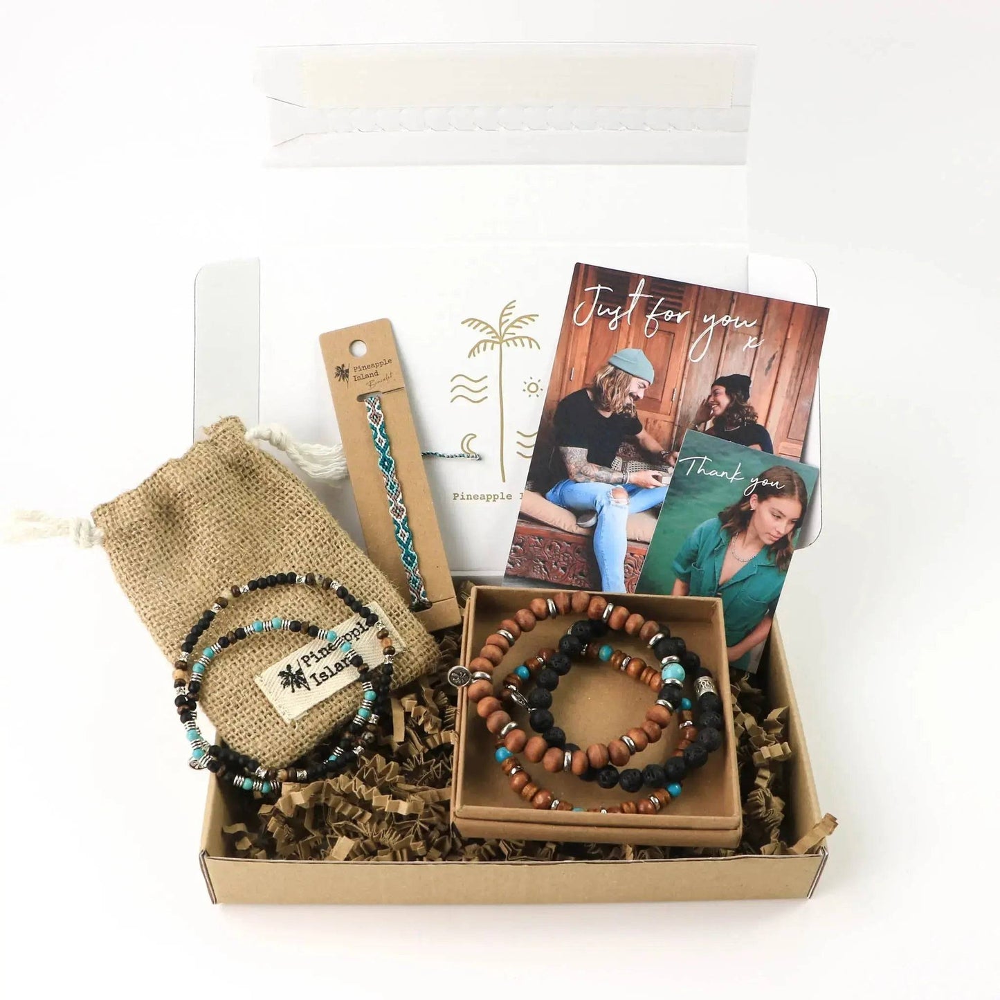 Mens Bracelet Letterbox Gift Set with Five Unique Bracelets